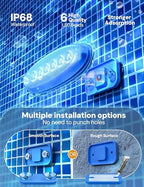 NIORSUN Solar Pool Lights for Above Ground & Inground Pools - IP68 Waterproof 9 RGB Color LED Pool Light with 3.6ft Cord & Remote, Underwater Lights for Pools/Pond Decor - Image 5