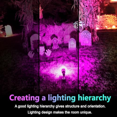 PAR38 LED Outdoor Flood Light Bulbs,Dimmable 20W(200W Equivalent) E26 Base Flood Light Bulbs,1800 Lumens LED Flood Light for Outdoor Garden,Garage,Yards,Pink 4 Pack - Image 3