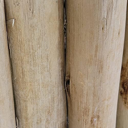 Forever Bamboo Natural Eucalyptus Wood Solid Log for Landscaping Edging Lawn Garden Fence Borders 72 in L x 6 in H x 1.25 in D - Image 5