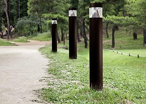 Solus Round Tunable LED Bollard – Switchable Wattage (12W–22W), 1600–3000 Lumens – Adjustable CCT 3000K/4000K/5000K – Black or Bronze Path Light (Bronze, Round/Single Pack) - Image 2