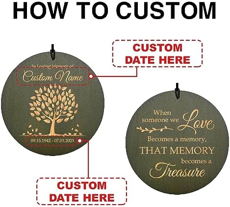 Personalized Memorial Tree of Life Wind Chimes for Loss of Mom Dad - Image 6