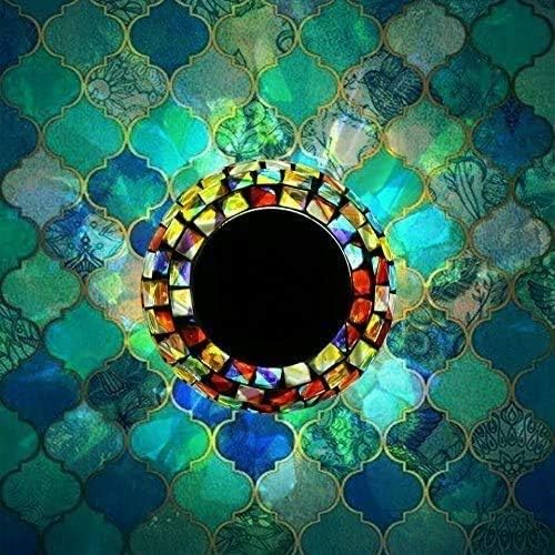 Solar Glass Ball Light Mosaic Jar Lights,Color Changing Globe Table Lamp Waterproof LED Night Light for Garden Patio Party Yard Outdoor Indoor Decorations (Ball) - Image 2