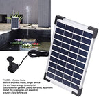 Solar Fountain Pump for Birdbath, 5W Solar Fountain Pump Kit with Separate Solar Panel Floating Solar Fountain Water Pump Kit for Outdoor Pond, Patio Garden and Fish Tank - Image 2