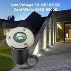 6 Pack 3W Cool White LED In Ground Well Light 12V 24V Low Voltage - Image 4