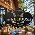 Custom Lake House Welcome Sign,Personalized Metal Lake House Signs,Lake House Decor,Personalized Metal Sign,Custom Outdoor Decor - Image 2