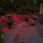 7 Inch Retaining Wall Lights,5W LED Hardscape Lighting,200LM RGB Color Changing Outdoor Step Lights,IP65 Waterproof 12V-24V Low Voltage Landscape Lights For Patio Walls Stairs,90CRI Connectors - Image 4