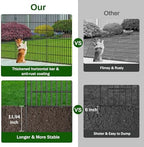 10 Panel No Dig Decorative Garden Fence 48" H x 22.6'L Outdoor Dog Barrier - Image 3