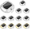 VOLISUN Solar Driveway Dock Deck LED Outdoor Lights 2 Colors Modes 12 Pack by VOLISUN