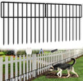 19.83ft(L) X 13inch(H) No Dig Fence, 14 Panels Animal Barrier Fences Rustproof Metal Bottom Fencing Border, Rabbits Dog Digging Blockers Ground Stakes Defense for Outdoor Landscape Patio by KYATE