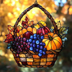 Fruitful Basket Acrylic Suncatcher by AVAGAN