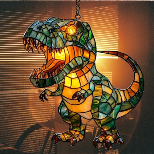 Cute Chibi T-rex Acrylic Suncatcher - Image 7