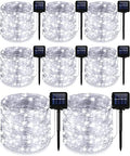 Treela 8 Pack Solar String Lights Outdoor Waterproof, Cool White by Treela