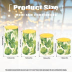 4Pcs Flameless Candles with Remote and Timers Green Leaves Flickering Battery Operated Candles Waterproof Outdoor Flameless LED Pillar Lights for Outdoor Indoor Decorations - Image 6