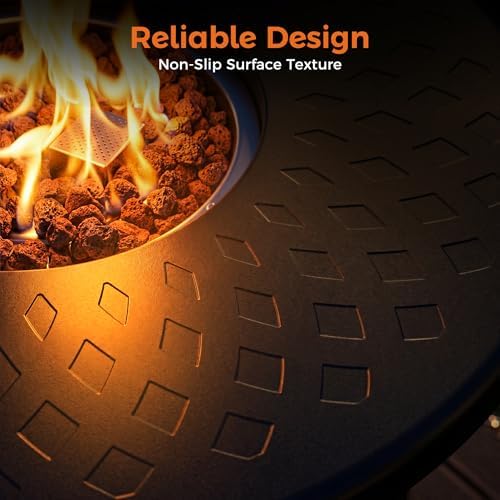 BALI OUTDOORS Dual 1-Pound Propane Fire Pit Outside - Image 3