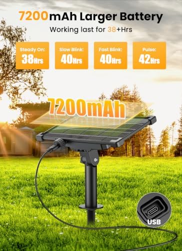 Brightown 158FT 77LED Solar String Lights Outdoor with Remote & USB Port - Image 4