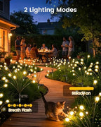 OZS 6 Pack 48 LED Solar Garden Lights, Solar Firefly Lights Outdoor - Image 2