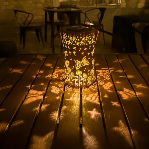 ANYTALK Butterfly Solar Lanterns Outdoor Waterproof, Birthday Gifts for Women Mom Grandma, Hanging Solar Lights for Yard, Patio, Porch, Garden Decor, Christmas Gifts for Her/Him - Image 4