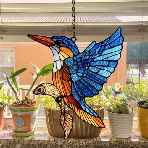 Kingfisher Acrylic Suncatcher - Image 4