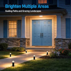 LEONLITE 4-Pack LED Landscape Bollard Path Lighting, RGB, 4.5W - Image 4