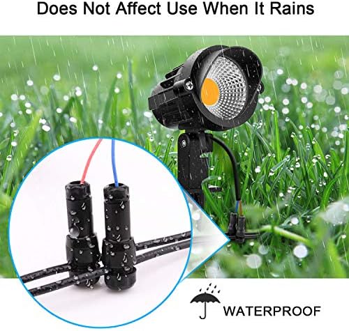 iCreating 100Pack Low Voltage Wire Connector, Landscape Lighting Connectors Waterproof for 12/2 14/2 Gauge Cable Low Voltage Connector for Outdoor Path Lights Spotlights In-Ground Lights - Image 4