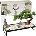 BangBangDa Japanese Meditation-Decoration - Home Office Bonsai Decor for Table Desk - Buddha Rock Sand Tabletop Decor Gifts for Women Man Friends by BangBangDa