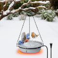 Adnee 1 Set 100W Thermostatical Hanging Heated Birdbath for Winter Outdoor by Adnee