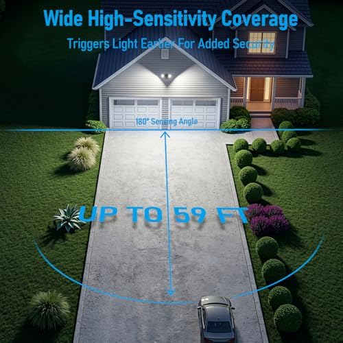 LEONLITE 3CCT Motion Sensor Security Lights Dusk to Dawn IP65 Bronze - Image 4