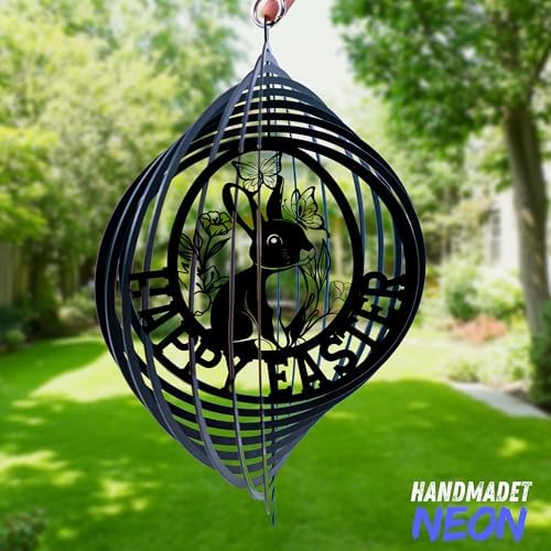 Personalized Irish St. Patrick's Day Shamrock Wind Spinner Sublimation Custom Family's Name Last Name Metal Art Laser Cut Design 3D Decor Garden Yard Outdoor Newlyweds Gifts (Easter Day) - Image 5