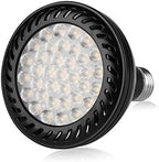 Par 30 LED Spot Light Bulb Spotlight 36W Super Bright LED Bulbs Long Neck E26/E27 Base Lumen 4000K Natural White LED Light Bulbs 24 Degree Beam Angle, Black Body, Pack of 2 - Image 4