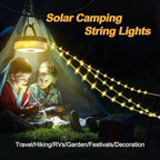 SMY Lighting 4 in 1 Solar Camping String Lights, 72.2Ft Ultra Long String with 220LEDs, Solar Powered and USB Rechargeable Light with Remote Control, Portable Camping Light for Hiking, Decorations - Image 7