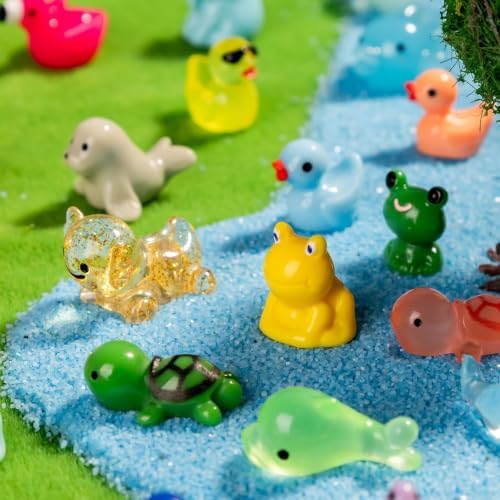 300pcs Mini Resin Animals Many Styles Variety Tiny Animals Figures Miniature Little Small Animal Figurines Bulk for Micro Fairy Garden Landscape Accessories Hide Crafts Decor Aquarium - Image 5