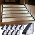 JSOT Solar Step Lights Suitable for Garden Patio Stair Decor Cool White-10P by JSOT