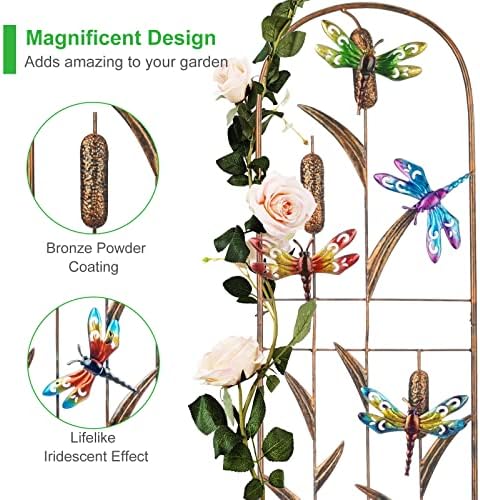 2 Pack Metal Garden Trellis for Climbing Plants - Image 3