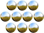 RT-OSXE Reflective Garden Gazing Balls, 10pcs 1.5mm Thick Stainless Steel Seamless Hollow Polished Sphere, Outdoor Indoor Christmas Mirror Reflection Garden Decoration Globe, 14 Sizes by Unknown