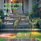 Natelf Outdoor Metal Heron Garden Statues - Image 5