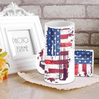 The Stars and Stripes Flameless Candles with Remote American Flag Battery Operated Candles with Timer Flickering LED Battery Operated Elictric Pillar Tealights for Holiday Decor - Image 2