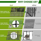 No Dig Garden Fence 48" H x 18'L Decorative Yard Dog Outdoor Panels - Image 3