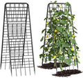 A-Frame Trellis for Climbing Plants Outdoor, 2 Pack Metal Garden Trellis by LIANTRAL