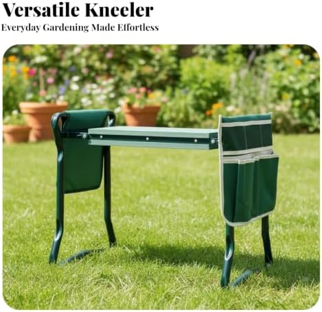 Multifunctional Garden Kneeler and Seat | 150kg Load Capacity, Garden Kneeler with Tool Pouch, Portable, Furniture, for Gardening, Work, Gardeners, Seniors, Large Cloth Bag - Image 7
