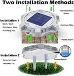 SIEDiNLAR Solar Deck Lights Outdoor 2 Modes LED, 12 Pack, Blue/Red Lighting - Image 5