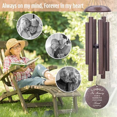 Personalized Sympathy Wind Chimes, Sympathy Gift - Image 7