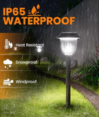AOSEA Bright White Outdoor Solar Lights, 10 Pack, Cool White, IP65 - Image 4