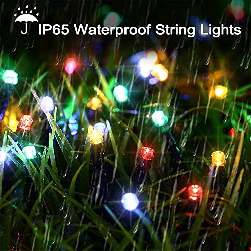 Solar Christmas Lights Outdoor, 98.4ft 300 LED Solar Fairy String Lights, 8 Modes Waterproof Christmas Lights for Garden, Patio, Bush, Home, Party, Wedding, Holiday, Tree Decorations (Multicolor) - Image 6