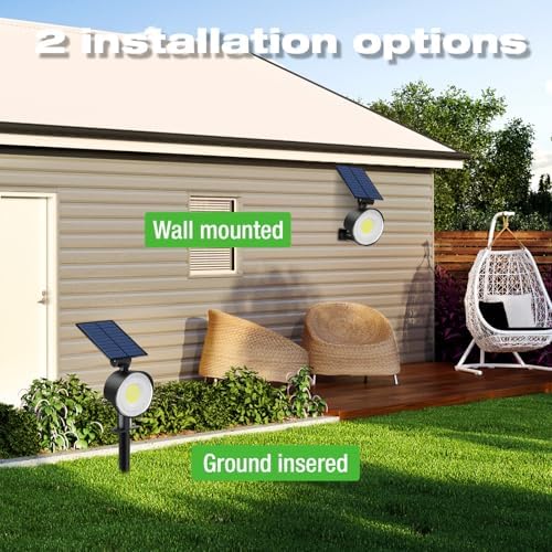 nipify Solar Spot Lights Outdoor Waterproof, Landscape Spotlights - Image 5