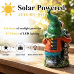 Garden Gnome Solar Light Statue for Outdoor Decoration - Image 3