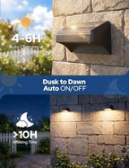 VOLISUN Fence Lights Solar Powered with Remote 8 Pack, Warm White, Cool White and RGB Color Glow LED Solar Lights Outdoor, Dusk to Dawn Solar Fence Lights for Patio, Backyard, Railing, Deck, and Wall - Image 7