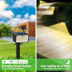 nipify 3 Pack 62 LED Solar Spot Lights Outdoor Motion Sensor with 3 Modes - Image 3