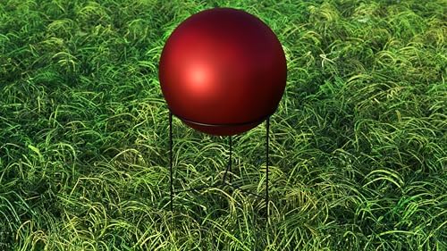 Lulu Decor, Matt Red Stainless Steel Gazing Mirror Ball Size 12 with Stand - Image 3