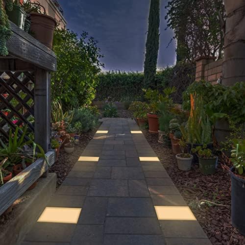 LUMENGY Paver Light 9x9 Inch (8.85x8.85), 2700K Warm White, Glare-Free Brick Lighting for Driveways, Walkways, Pool Decks and Patios, 12V Hardwired, IP67 Waterproof, Drive-Over Rated - Image 3