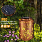2 Pack Solar Lanterns Outdoor Waterproof Garden Decor Gifts for Women - Image 4